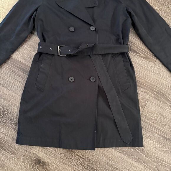 Everlane Black Trench Coat - Picture 5 of 7